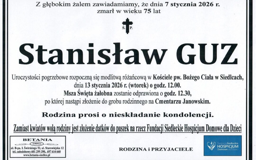 Zmarł Stanisław Guz